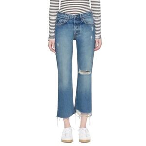 GRLFRND Linda Mid-Rise Distressed Jeans in Zodiac Size 25 — DESIGNER!!!